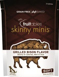 Manna Pro - Fruitables Skinny Minis Soft Chew Dog Treat - Grilled Bison - 5 oz