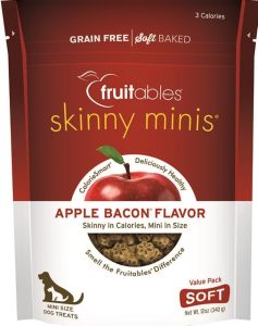 Manna Pro - Fruitables Skinny Minis Soft Chew Dog Treat - Apple/Bacon - 12 oz
