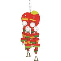 A&E Cage Company - Hb Wooden Apple Toy - Multi - Large
