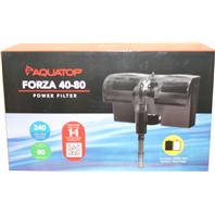 Aquatop Aquatic Supplies - Forza Power Filter With Skimmer - Black - 80 Gallon