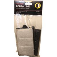 Aquatop Aquatic Supplies - Forza Replacement Filter With Activated Carbon - Black -25 Gallon