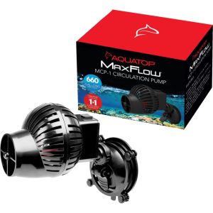 Aquatop Aquatic Supplies - Maxflow Circulation Pump With Suction Cup Mount - Black - 660 Gph/25 - 50 G