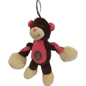 Charming Pet Products - Baby Pulleez Monkey Dog Toy - Brown - Small/7 Inch