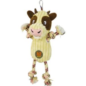 Charming Pet Products - Ranch Roperz Cow Dog Toy - White - Medium