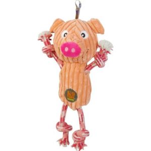 Charming Pet Products - Ranch Roperz Pig Dog Toy - Pink - Med/12 Inch