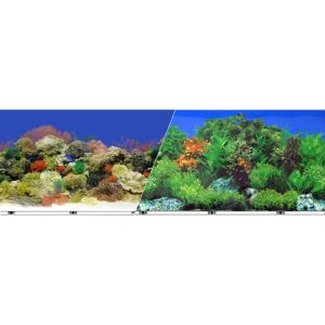 Blue Ribbon Pet Products - Background Double - Sided Coral Reef/Freshwater - 12In X 50Ft