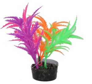 Blue Ribbon Pet Products - Color Burst Florals Jagged Sword Multi - Glow - 1.25X1.25X3.25 Inch