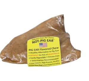 Best Buy Bones - USA Not-Pig Ear All Natural Non-Greasy Chew Treat - Pork - Large