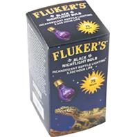 Flukers - Black Nightlight Bulb - 75 Watt