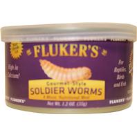 Flukers - Fluker'S Gourmet Canned Soldierworms -  1.2 Oz