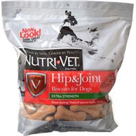 Nutri-Vet Wellness - Hip & Joint Level1 Lg Wafers - Peanut Butter - 6 Lb