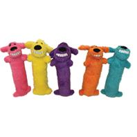 Multipet International - Loofa Dog Toy - Multicolored - 6 Inch