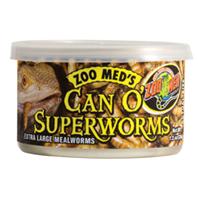Zoo Med Laboratories - Can O' Superworms Extra Large Mealworms -  1.2 Ounce