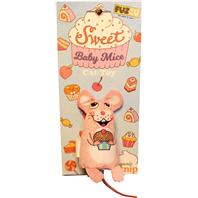 Fuzzu - Sweet Baby Mice Cupcake Mouse Cat Toy - Multi - Medium