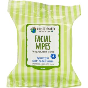 Earthwhile Endeavors - Earthbath Hypoallergenic Facial Wipes - Fragrance Free - 25 Count