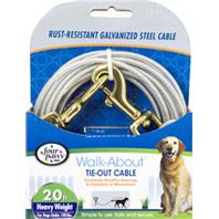 Four Paws - Container - Four Paws Dog Tie Out Cable- Heavyweight - Silver - 20 Ft