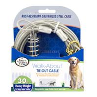 Four Paws - Container - Four Paws Dog Tie Out Cable- Heavyweight - Silver - 30 Ft
