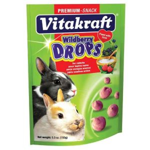 Vitakraft Pet Products - Drops With Wild Berry - Rabbit - Wild Berry - 5  oz