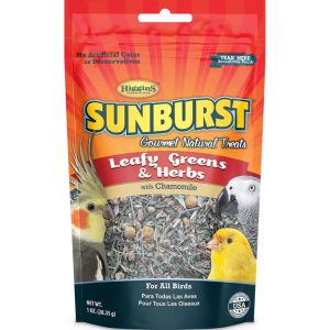 Higgins Premium Pet Foods - Sunburst Treats Leafy Greens & Herbs For All Birds - 1 oz