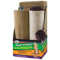Four Paws - Super Catnip Carpet Sisal Scratching Post - 3 Piece - 21 Inch