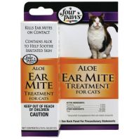Four Paws - Ear Mite Remedy for Cats - .75 oz