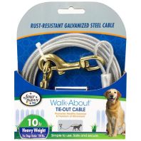 Four Paws - Dog Tie Out Cable - Heavy Weight - Silver - 10 Feet