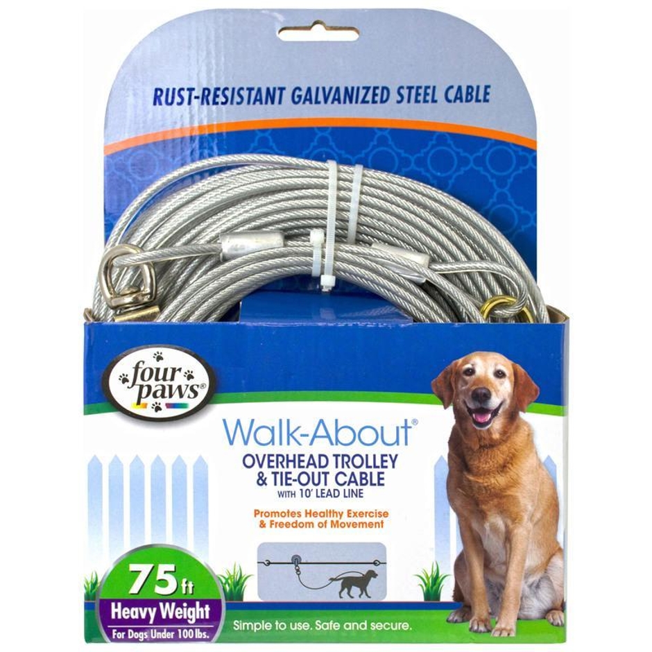 Four Paws - Trolly Excerciser Heavy Weight - Silver - 75 Feet