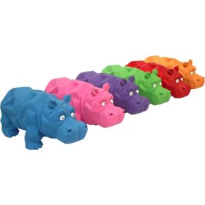 Multipet International - Origami Hippo Latex Toy - Assorted - 8 Inch