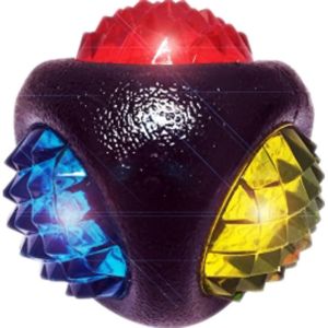 Multipet International - Doglucent Diamond Ball with Led Light - Assorted - 3 Inch