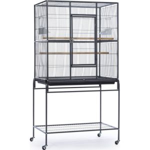 Prevue Pet Products - Wrought Iron Flight Cage With Stand - Black - 31X20.5X59.25 Inch