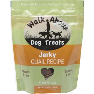 Walkabout Pet Treats - Walk About Grain Free Dog Jerky - Quail - 5.5 oz