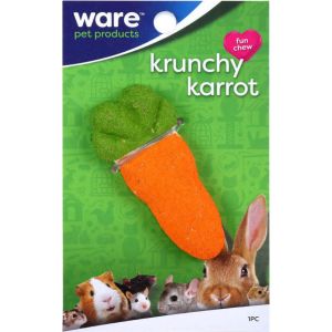 Ware Manufacturing - Bird / Small Animal - Critter Ware Krunchy Carrot - Orange / Green