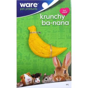 Ware Manufacturing - Bird / Small Animal - Critter Ware Krunchy Banana - Yellow / Green