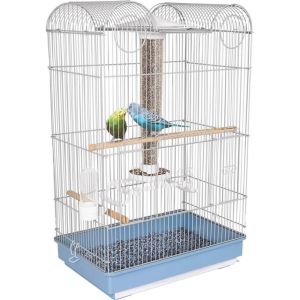 Ware - Bird/Sm An -Bird Central Parakeet/Finch Cage -Blue/White