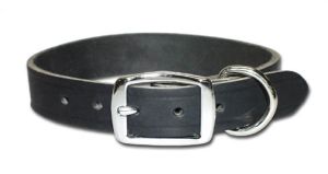 Leather Brothers - 1" Regular 1-Ply Latigo Collar - Black - 21" Length