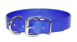 Leather Brothers - 1" Dee-In-Front SunGlo Collar - Blue - 19" Length