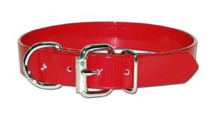 Leather Brothers - 1" Dee-In-Front SunGlo Collar - Red - 25" Length
