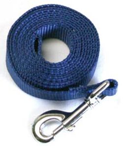 Leather Brothers - 1" x 6' One-Ply Nylon Lead - Nickle Bolt - Midnight Sky