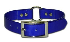 Leather Brothers - 1" SunGlo Ring-in-Center Collar - Blue - 27" Length