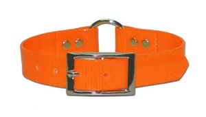 Leather Brothers - 1" SunGlo Ring-in-Center Collar - Orange - 19" Length