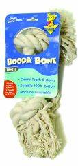 Booda - 2 Knot Rope Bone Dog Toy - White - Extra Large
