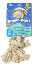 Booda - 2 Knot Rope Bone Dog Toy - White - Large