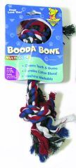 Booda - 2 Knot Rope Bone Dog Toy - Multi Colored - Small