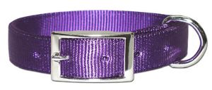 Leather Brothers - 1" Regular Bravo Nylon Collar - Purple - 19" Length
