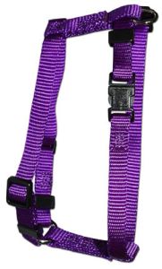 Leather Brothers - 3/8" Kwik Klip 1-Ply Nylon Adjustable Harness - Purple