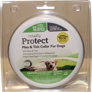Tevra Brands - Vetality Protect Flea & Tick Dog Collar - 12 Month