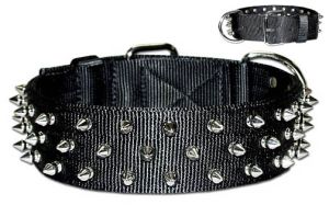 Leather Brothers - 2" Dee-in-Front 2-Ply Bravo Nylon Protector Collar - Black - 23" Length