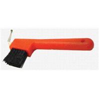 Partrade - Hoof Pick with Brush - Red - 7 Inch