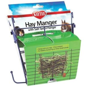 Super Pet - Hay Manger With Salt Hanger - 8 x 2.5 x7 Inch