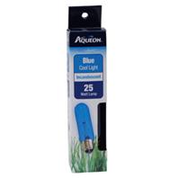 Aqueon Products-Supplies - Blue Cool Light Incandescent Bulb - Blue -  T10 / 25 Watt